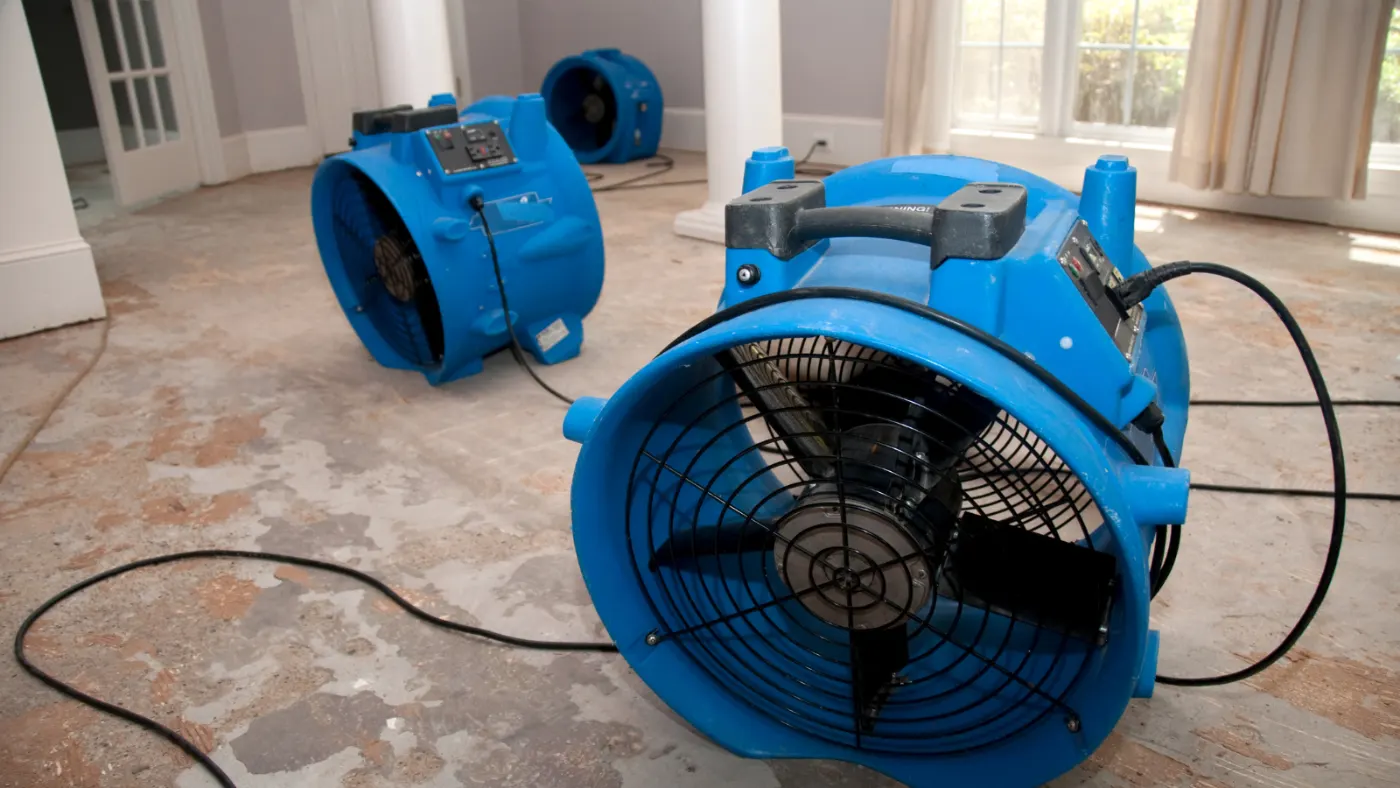 Flooded basement cleanup in Greensburg, Hamilton County