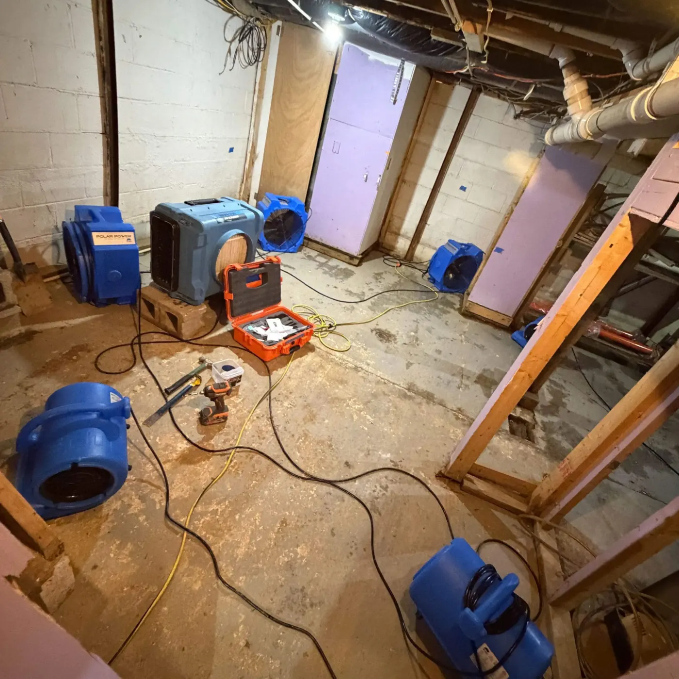 IICRC certified drying setup in Decatur County, IN